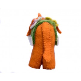 Handmade orange elephant doll Handmade orange elephant doll