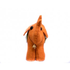 Handmade orange elephant doll Handmade orange elephant doll