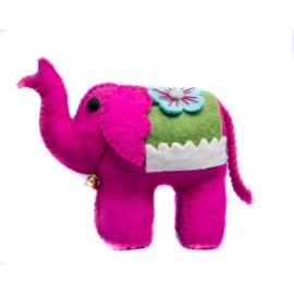 Handmade Pink elephant doll