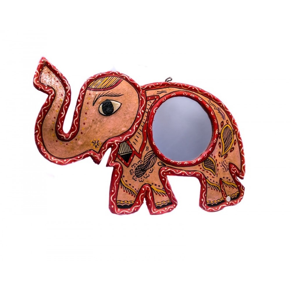 Green elephant Mithila Mirror Green elephant Mithila Mirror