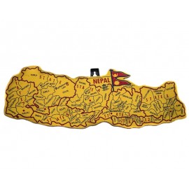 Handmade map of Nepal
