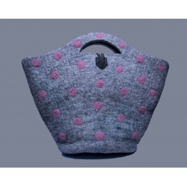 Grey Woolen ladies carry Bag Grey Woolen ladies carry Bag