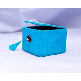 Paper made Blue Gift Box Paper made Blue Gift Box