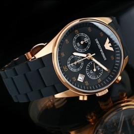 EMPORIO Armani Non Chronograph Ceramic Watch-Black