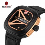 KADEMAN Square Dial Analog Watch – Black KADEMAN Square Dial Analog Watch – Black