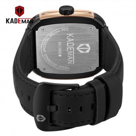 KADEMAN Square Dial Analog Watch – Black KADEMAN Square Dial Analog Watch – Black