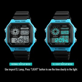 SKMEI Military Sporty EL Luminous Digital Watch – Green