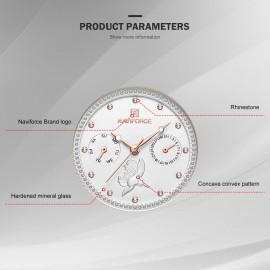 NaviForce Luxury Choronograph Watch for Women – Black NaviForce Luxury Choronograph Watch for Women – Black