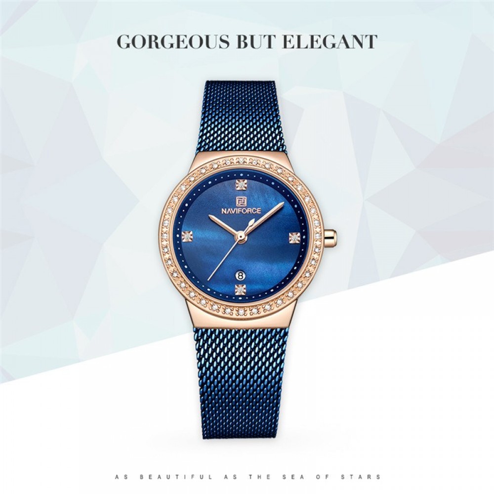 NaviForce NF5005 Ladies Watch for Women-Blue NaviForce NF5005 Ladies Watch for Women-Blue