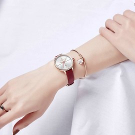 NaviForce NF5006 Luxury Analog Ladies Watch for Women – Red NaviForce NF5006 Luxury Analog Ladies Watch for Women – Red