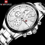 NaviForce NF9089 Chronograph Stainless Steel Watch-Silver NaviForce NF9089 Chronograph Stainless Steel Watch-Silver