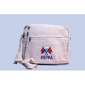 Handmade White Side Carry Bag