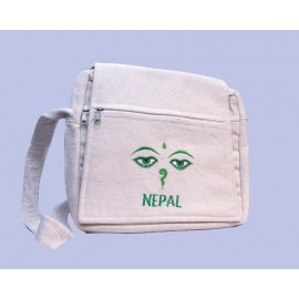 Handmade White Side Carry Bag