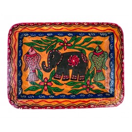 Traditional Handicraft  Mithila  Square plate | Nepali art & Culture