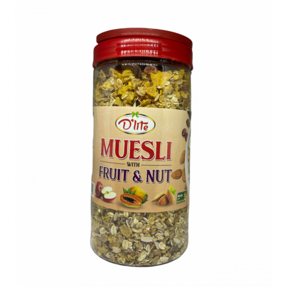 D'Lite Muesli Fruit & Nut - 600gm D'Lite Muesli Fruit & Nut - 600gm