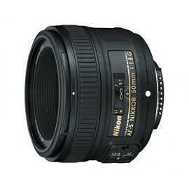 Nikon AF-S Nikkor 50mm f/1.8G Prime Lens for Nikon DSLR Camera - Black
