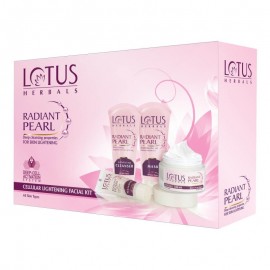 Lotus Herbals Radiant Pearl cellular Lightening Facial Kit | Deep Cell Activation System
