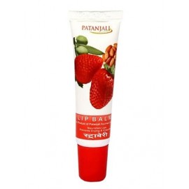 Patanjali Lip Balm Strawberry Flavour Refreshing and Hydrating Lip Balm