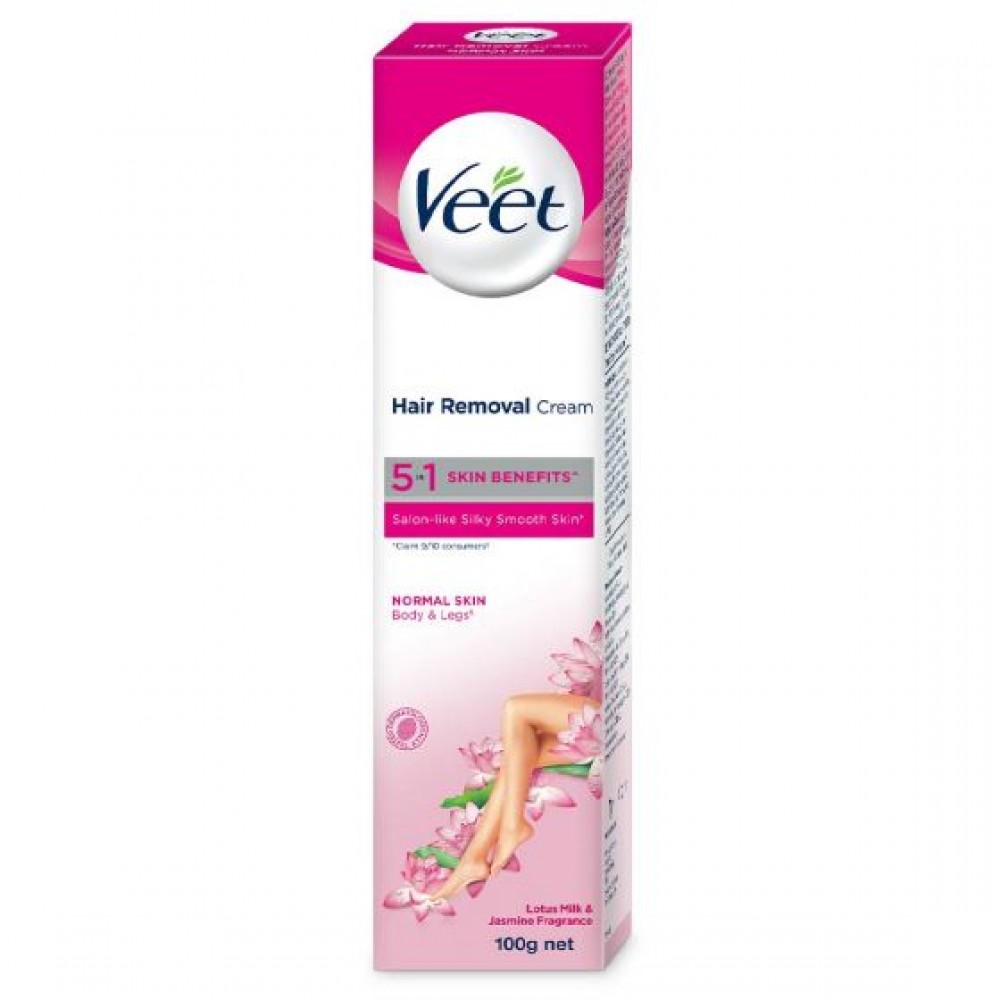 Veet 5 in 1 Skin Benefits Hair Removal for Normal Skin 100g Veet 5 in 1 Skin Benefits Hair Removal for Normal Skin 100g