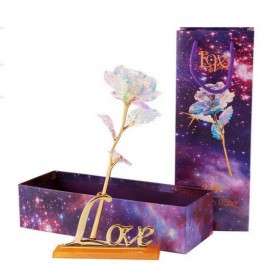 24k Rose with electric lights valentine special gift for loved ones