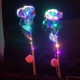 24k Rose with electric lights valentine special gift for loved ones 24k Rose with electric lights valentine special gift for loved ones