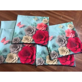 Elegant Floral Cushion Cover Set|5 pieces