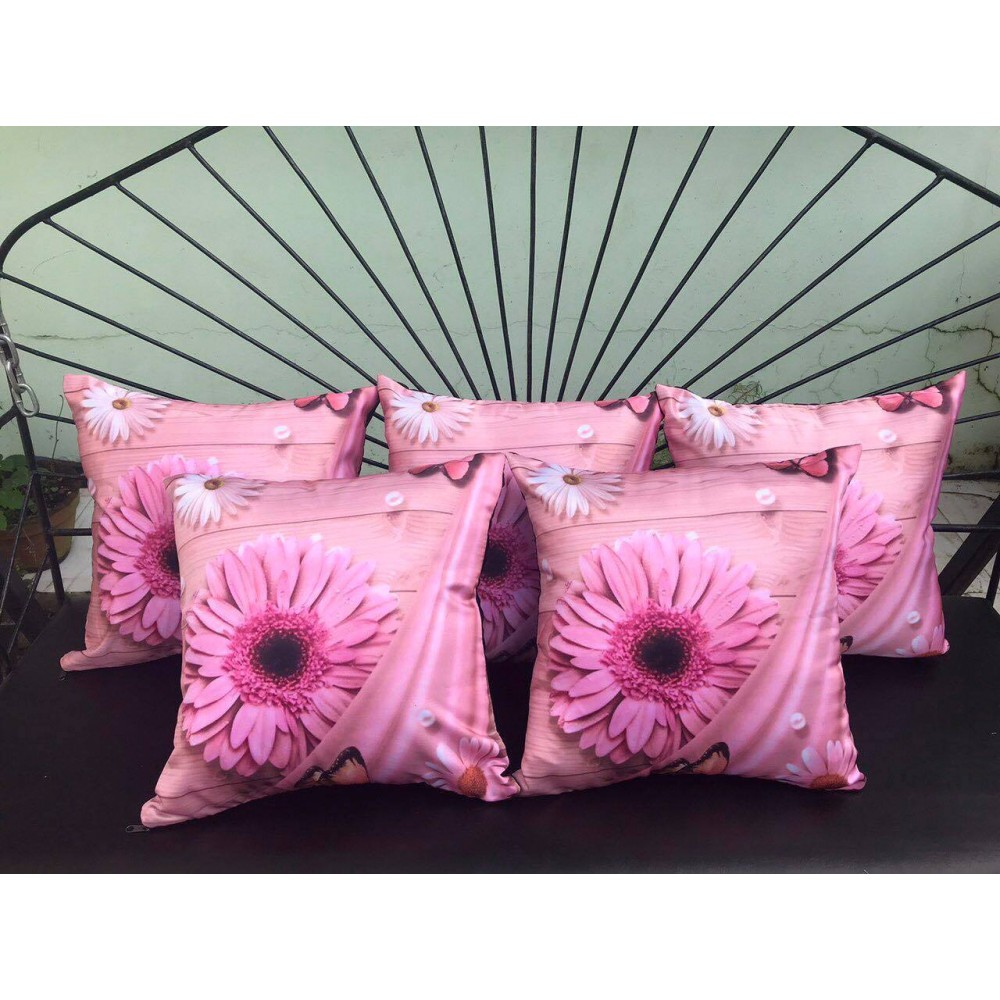 Floral Cushion set with Cover|5 pcs Floral Cushion set with Cover|5 pcs