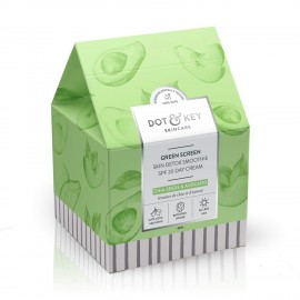 Dot & Key Green Screen Skin Detox Smoothie Day Cream SPF 20 -60ml |For skin brightening and glow with Avocado, Chia Seeds, Kale & green tea. Dot & Key Green Screen Skin Detox Smoothie Day Cream SPF 20 -60ml |For skin brightening and glow with Avocado, Chia Seeds, Kale & green tea.