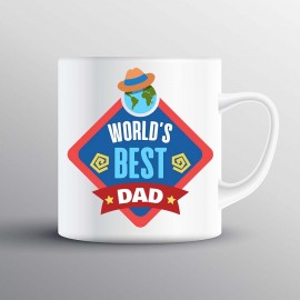 World's Best Dad Custom Printed Mug
