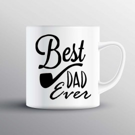 Best Dad Ever Custom Printed Mug