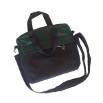 Handmade Dhaka Mix green Laptop bag