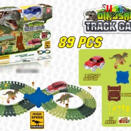 DInosaur Track Toy wIth Car For Kids  - 89pcs Track