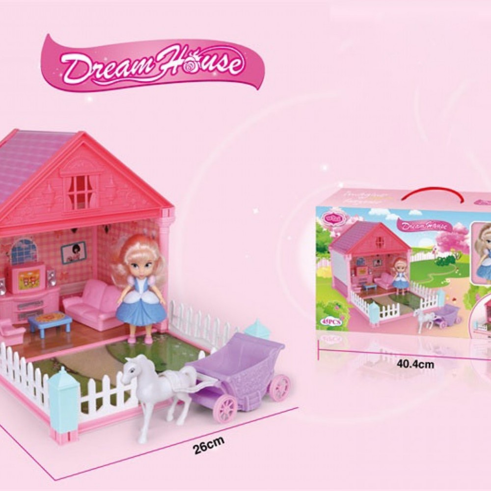 Doll Dream House With Accessories Toys | Dollhouse for Kids