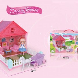 Doll Dream House With Accessories Toys | Dollhouse for Kids
