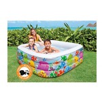 Intex Inflatable Kids Swimming Pool - Multicolored | Free Electric Air Pump