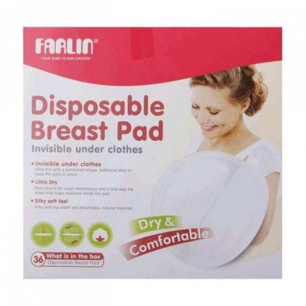 Farlin Disposable Breast Pad | 36pcs | Soft Cotton