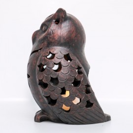 Tealight Candle Holder Glowing Owl | Handmade Clay Art Tealight Candle Holder Glowing Owl | Handmade Clay Art