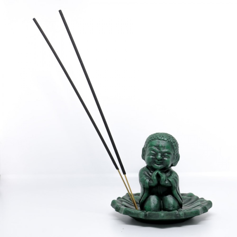 Smiling Buddha Incense Burner-Handmade Clay Item Smiling Buddha Incense Burner-Handmade Clay Item
