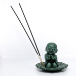 Smiling Buddha Incense Burner-Handmade Clay Item Smiling Buddha Incense Burner-Handmade Clay Item