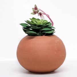 Terracotta Planter Circle Pot- Nepali Handmade Pottery