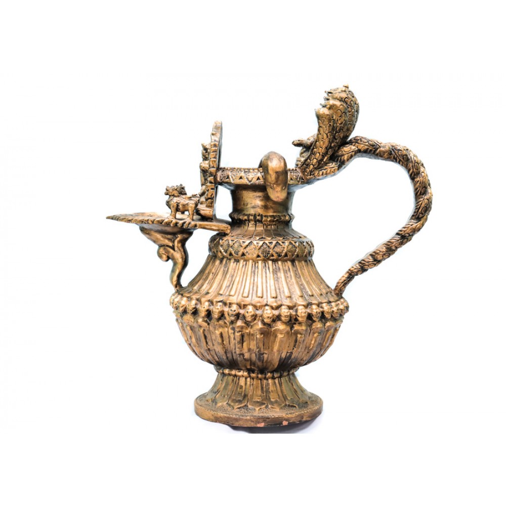 Antique Pottery Oil Lamp Ganesh Picture Sukunda | Hand Made Clay Craft Antique Pottery Oil Lamp Ganesh Picture Sukunda | Hand Made Clay Craft