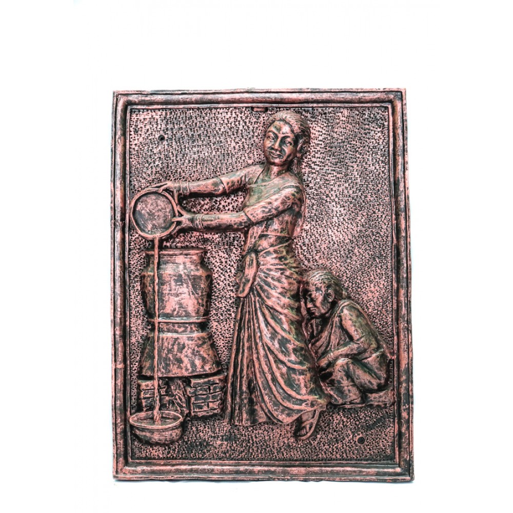 Handmade Traditional Wine Making Picture Frame | Made From Clay