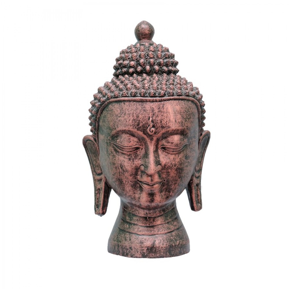 Traditional Handmade Meditating Lord Buddha Head Statue 16" Traditional Handmade Meditating Lord Buddha Head Statue 16"