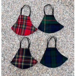 Three Layered Tartan Mask with Adjuster  Three Layered Tartan Mask with Adjuster