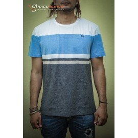 White blue grey colour,round neck t-shirt