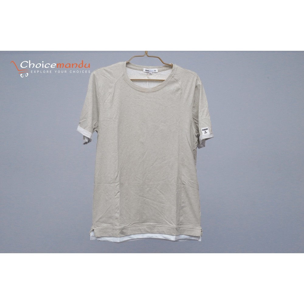 Light greybrown colour,round neck t-shirt Light greybrown colour,round neck t-shirt