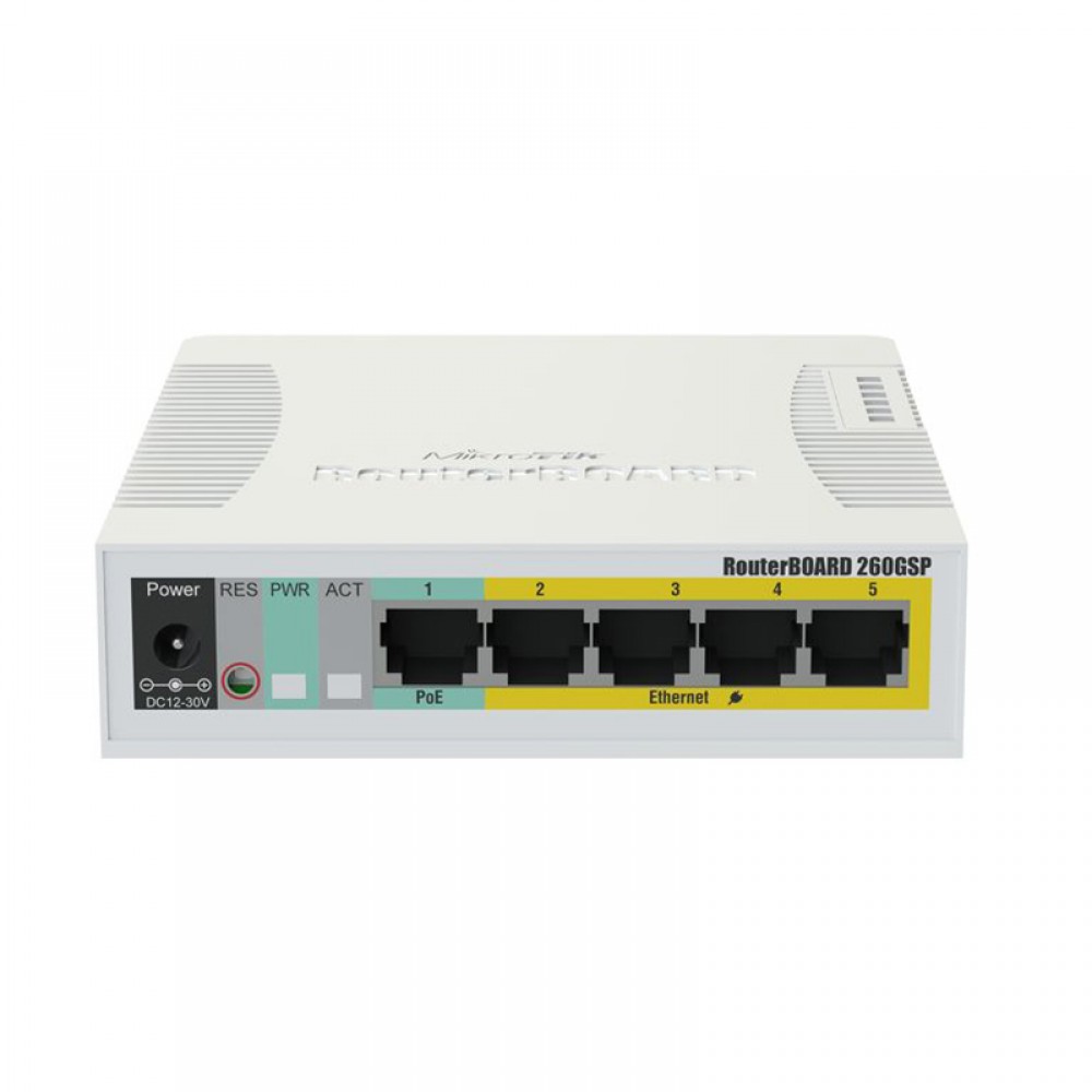 Mikrotik  RB260GSP with 5 Gigabit ports Switch Mikrotik  RB260GSP with 5 Gigabit ports Switch