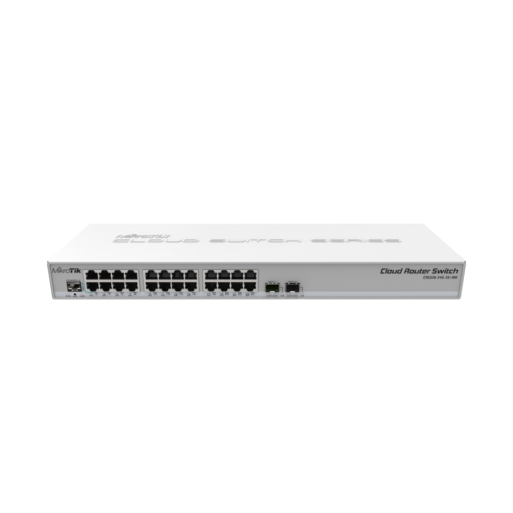 Mikrotik Cloud Core Switch (CRS326-24G-2S+RM) - Dual Boot ( SwOS + RouterOS) Mikrotik Cloud Core Switch (CRS326-24G-2S+RM) - Dual Boot ( SwOS + RouterOS)