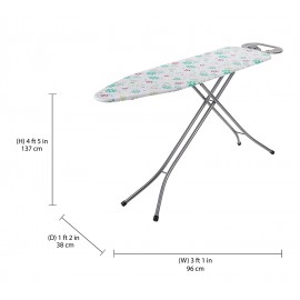 Folding Ironing Board with Iron Stand- (54 x 15 x 38 inche) Folding Ironing Board with Iron Stand- (54 x 15 x 38 inche)