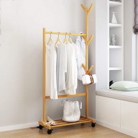 Bamboo Garment Rack | Coat Hanger - Cloth Hanger